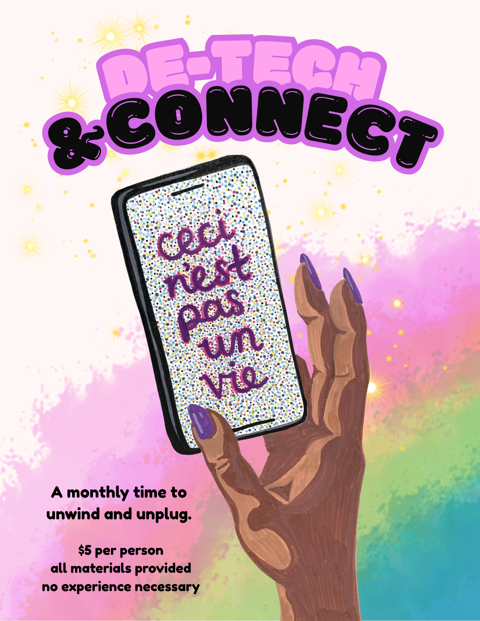 generic image for the event De-tech and Connect | An evening of low-key screen-free activities
