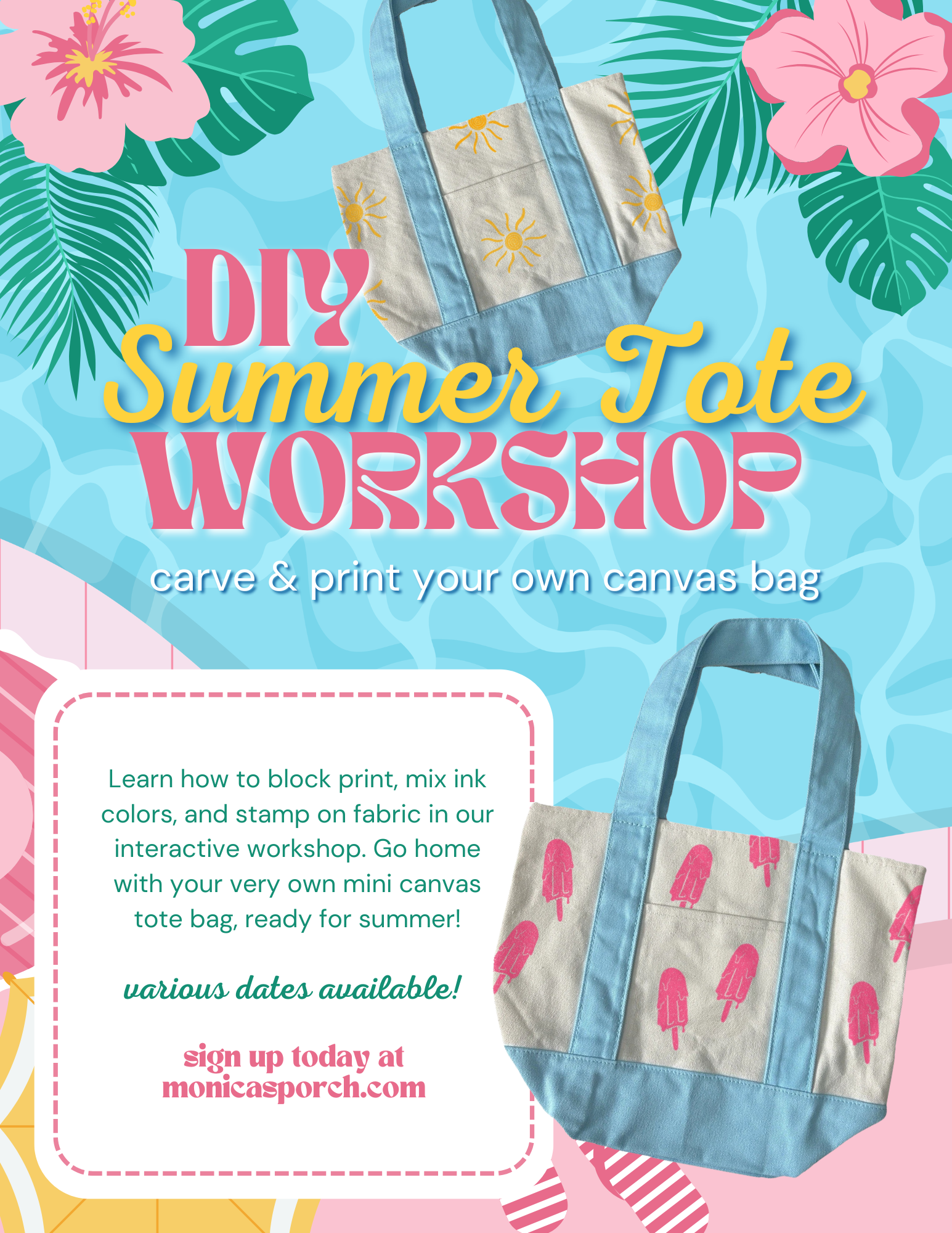 generic image for the event DIY Summer Tote | block printing workshop