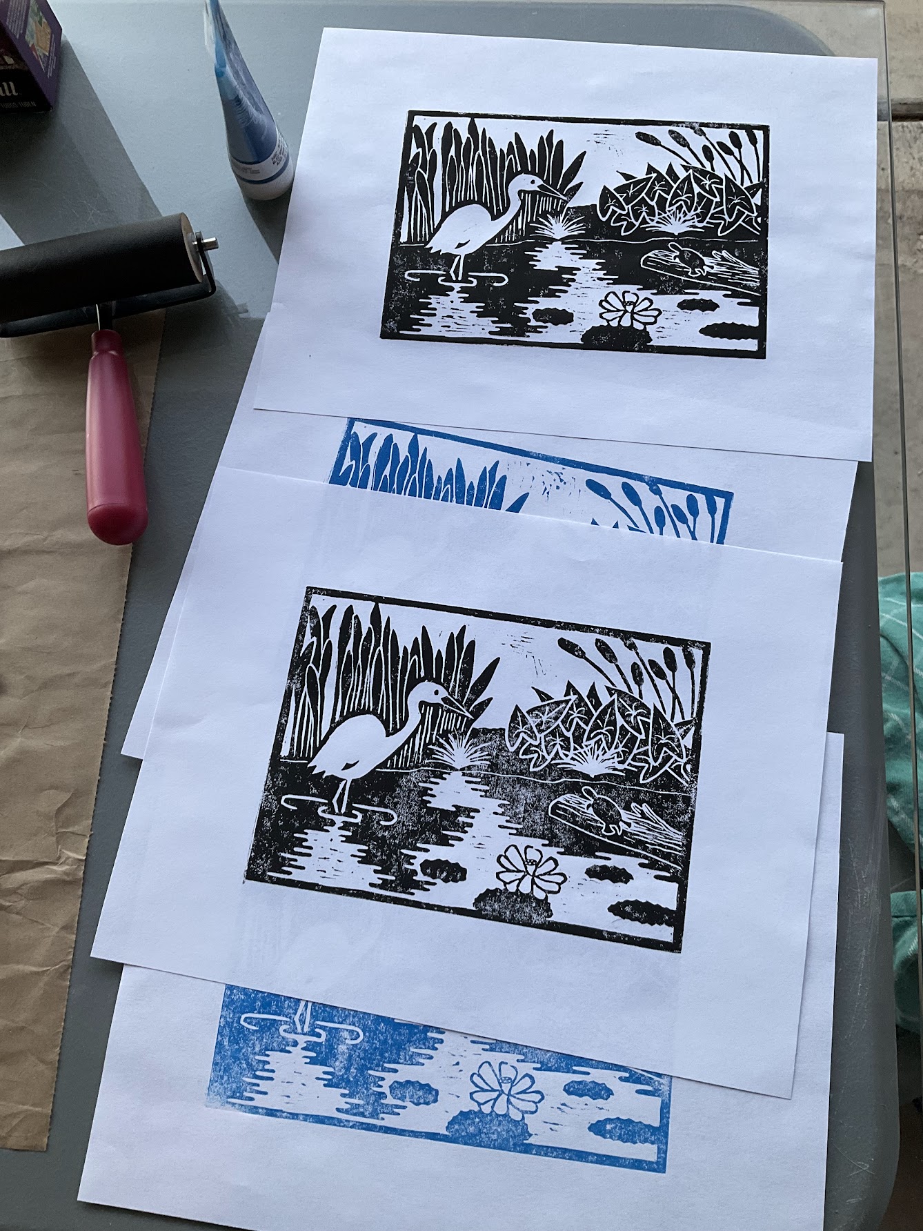 final test prints on standard computer paper