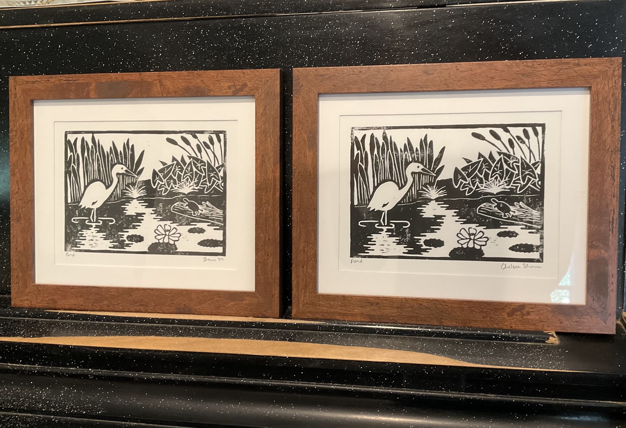 final print, framed